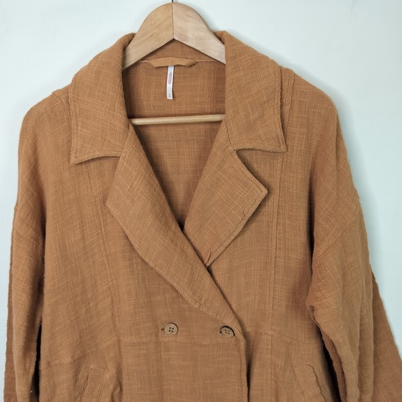 Free People In My Dreams Trench Dress Double Breasted - Picture 6 of 8